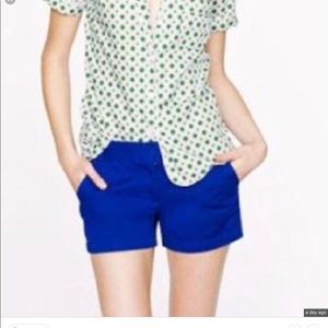J. CREW - Blue Chino Shorts Size 4